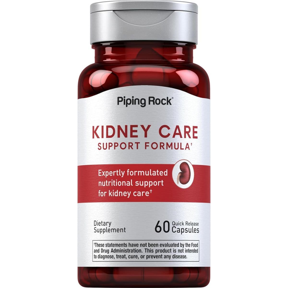 Frasco de Piping Rock fórmula con arándano rojo, vitamina C y hierbas de 60 cápsulas