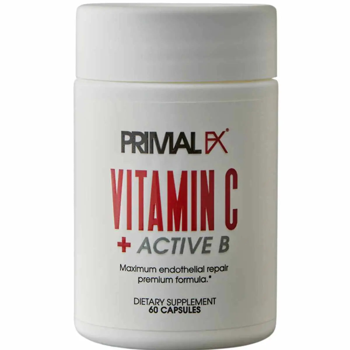 PrimalFX Vitamina C + Activo B 850 mg - Suplemento en cápsulas para soporte inmunológico y energético.