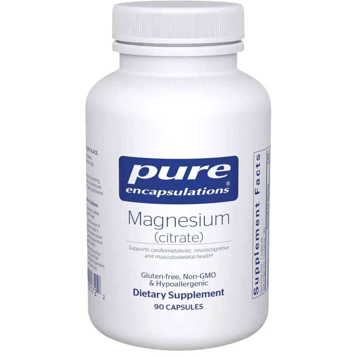 Pure Encapsulations citrato de magnesio 150 mg por cápsula 90 cápsulas