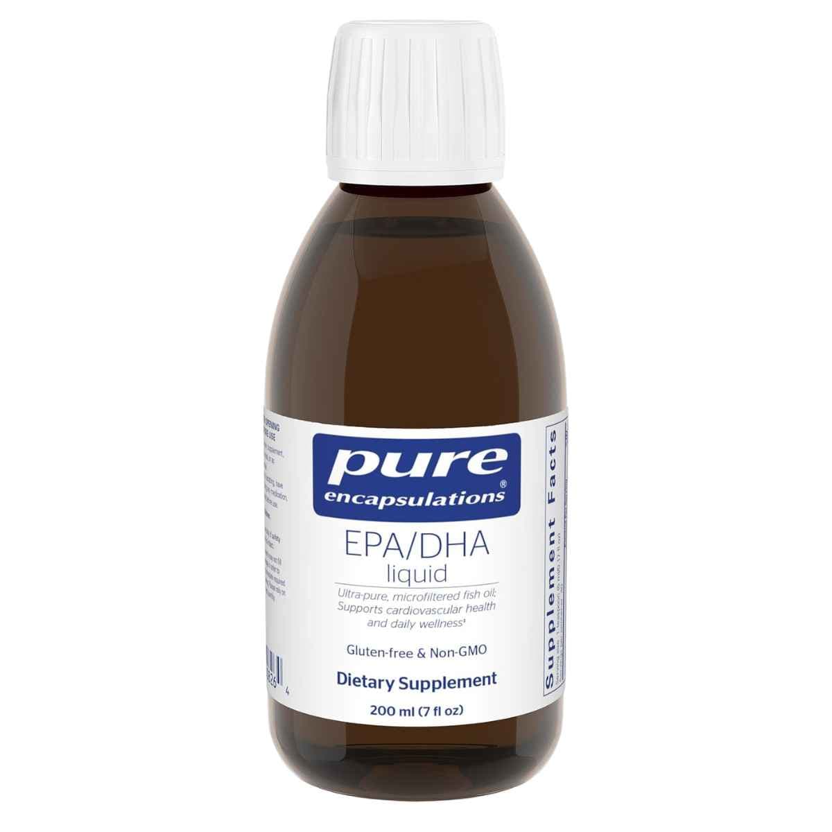 Pure Encapsulations EPA DHA líquido omega 3 200 ml frontal