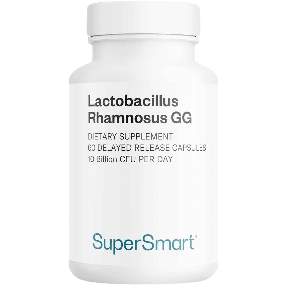Frasco de suplemento SuperSmart Lactobacillus Rhamnosus GG 60 cápsulas