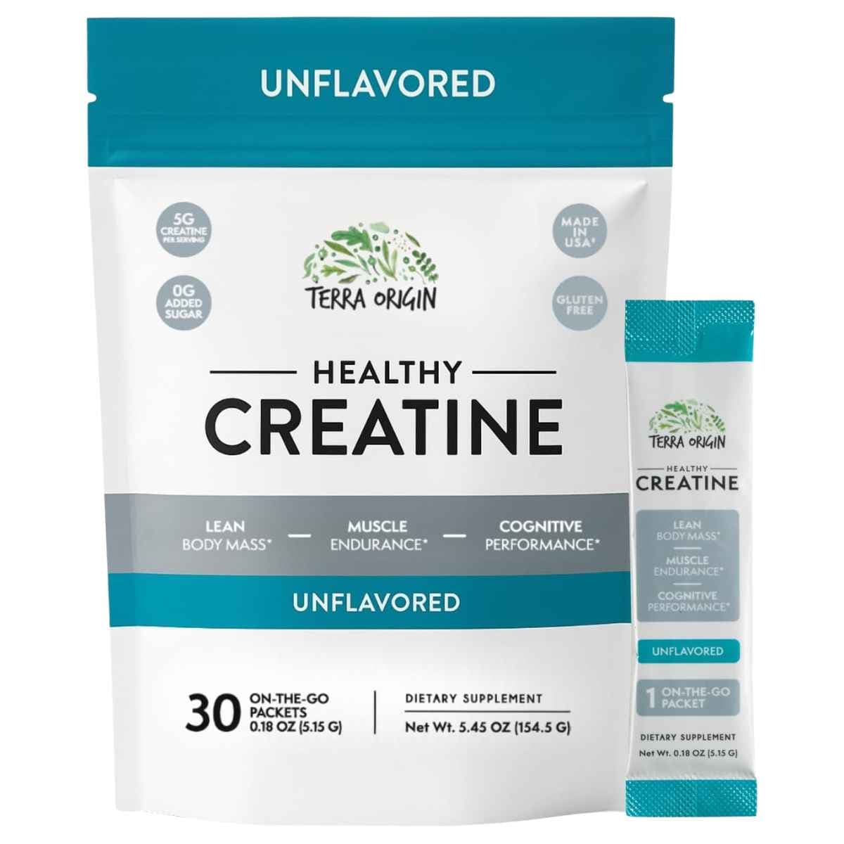 Terra Origin Monohidrato de Creatina 30 servicios en sobres