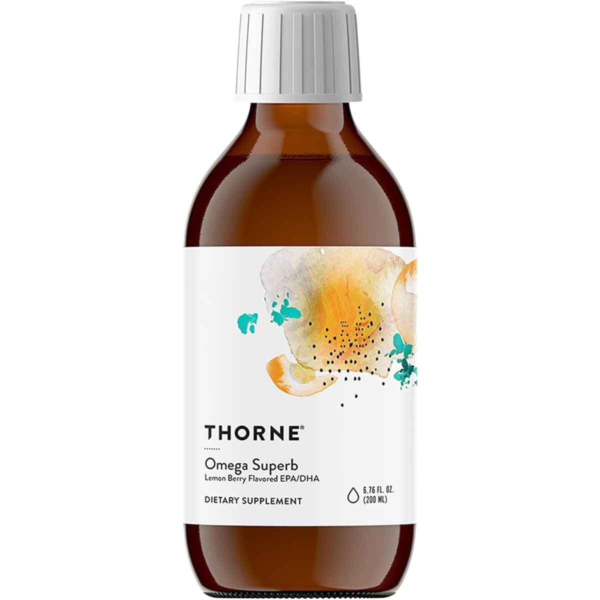 THORNE Omega Superb EPA DHA líquido 1800 mg por porción 200 ml frontal