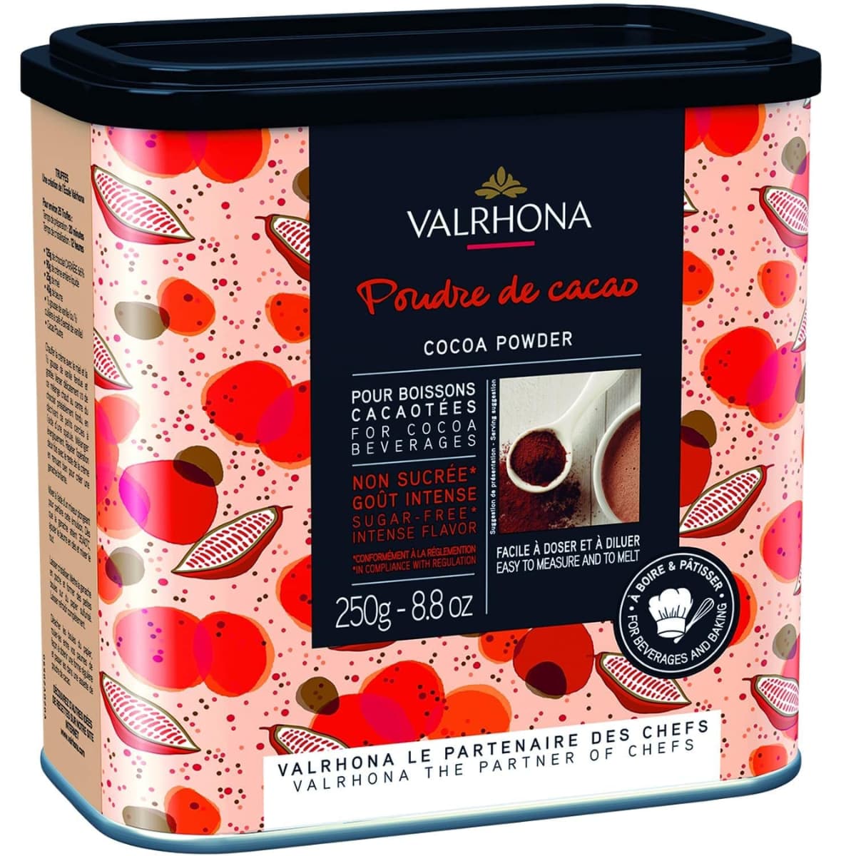 Empaque de Valrhona Cacao en Polvo 250 g