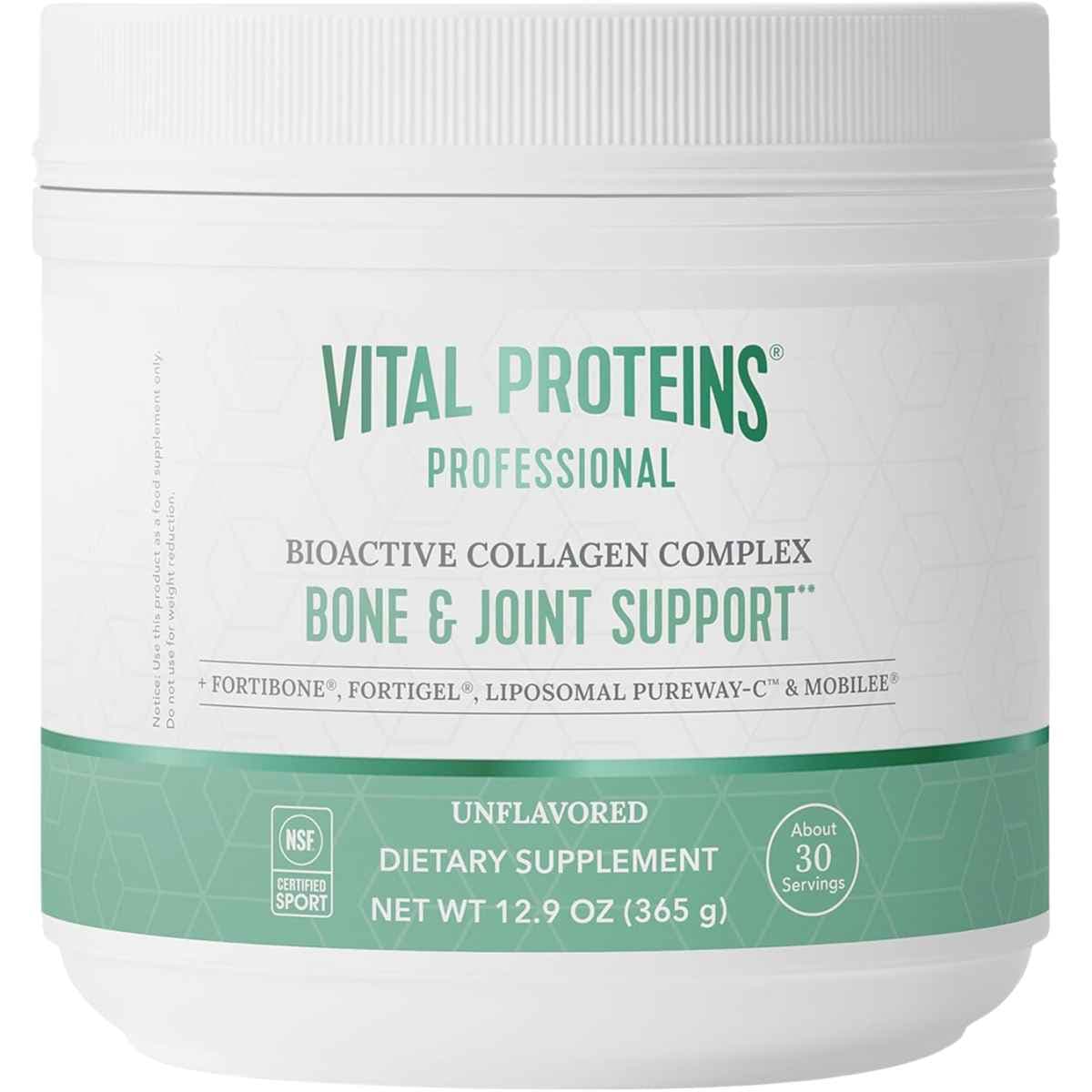 Frasco de suplemento Vital Proteins Complejo de Colágeno Bioactivo 365 g