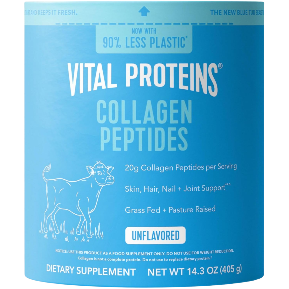 Vital Proteins péptidos de colágeno sin sabor, envase de 405 g