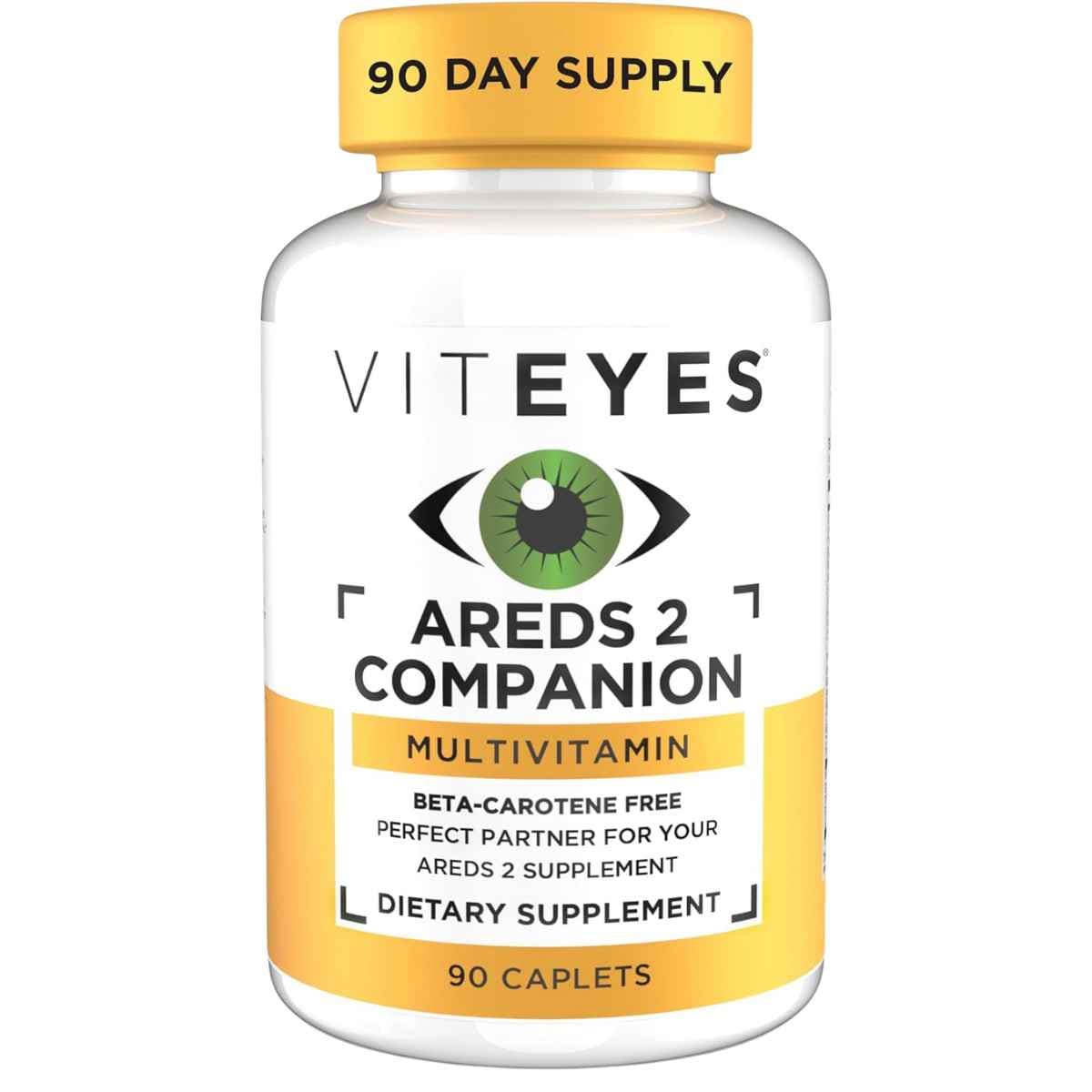 Frasco de suplemento Viteyes Multivitamínico Complementario AREDS 2, con 90 Tabletas