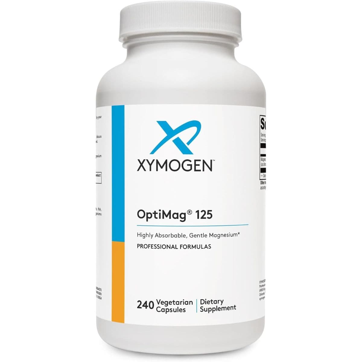 XYMOGEN OptiMag 125, 240 cápsulas