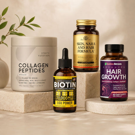 Suplementos importados de colágeno, biotina y fórmulas para piel, uñas y cabello en HazTuPedido.com