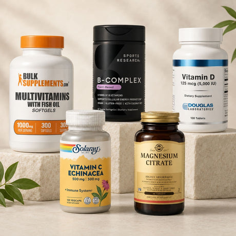 Selección de suplementos importados de vitaminas y minerales para la colección Vitaminas y minerales en HazTuPedido.com