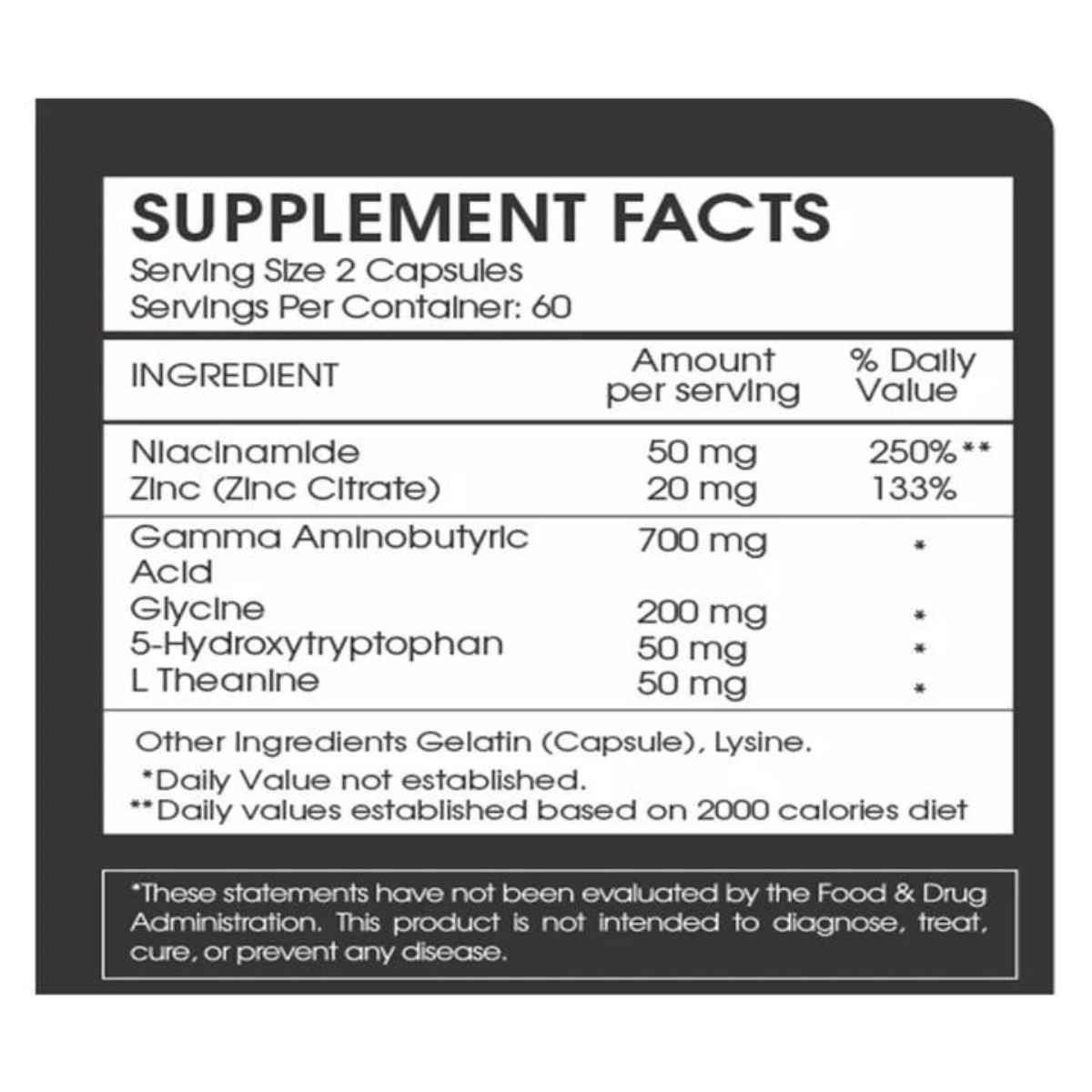 PrimalFX KRUMM - Fórmula Avanzada de Apoyo para un Sueño Saludable - 60 Cápsulas - Tabla Nutricional - Haz Tu Pedido