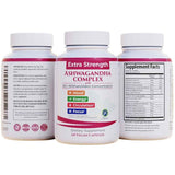 Tabla nutricional del suplemento 1 Body Complejo de Ashwagandha de Fuerza Extra con Withanólidos 60 cápsulas veganas