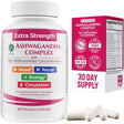 Frasco de suplemento 1 Body Complejo de Ashwagandha de Fuerza Extra con Withanólidos 60 cápsulas veganas