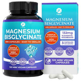 1 Body bisglicinato de magnesio, 120 cápsulas veganas, presentación frontal