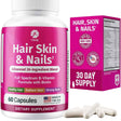 Frasco de suplemento 1 Body Complejo Cabello, Piel y Uñas 60 cápsulas