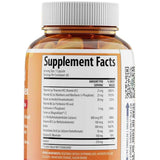 Tabla nutricional del suplemento 1 Body Methylated Vitamin B Complex 60 cápsulas