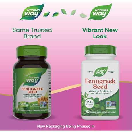 Natures Way Semillas de Fenogreco - Cápsulas Veganas