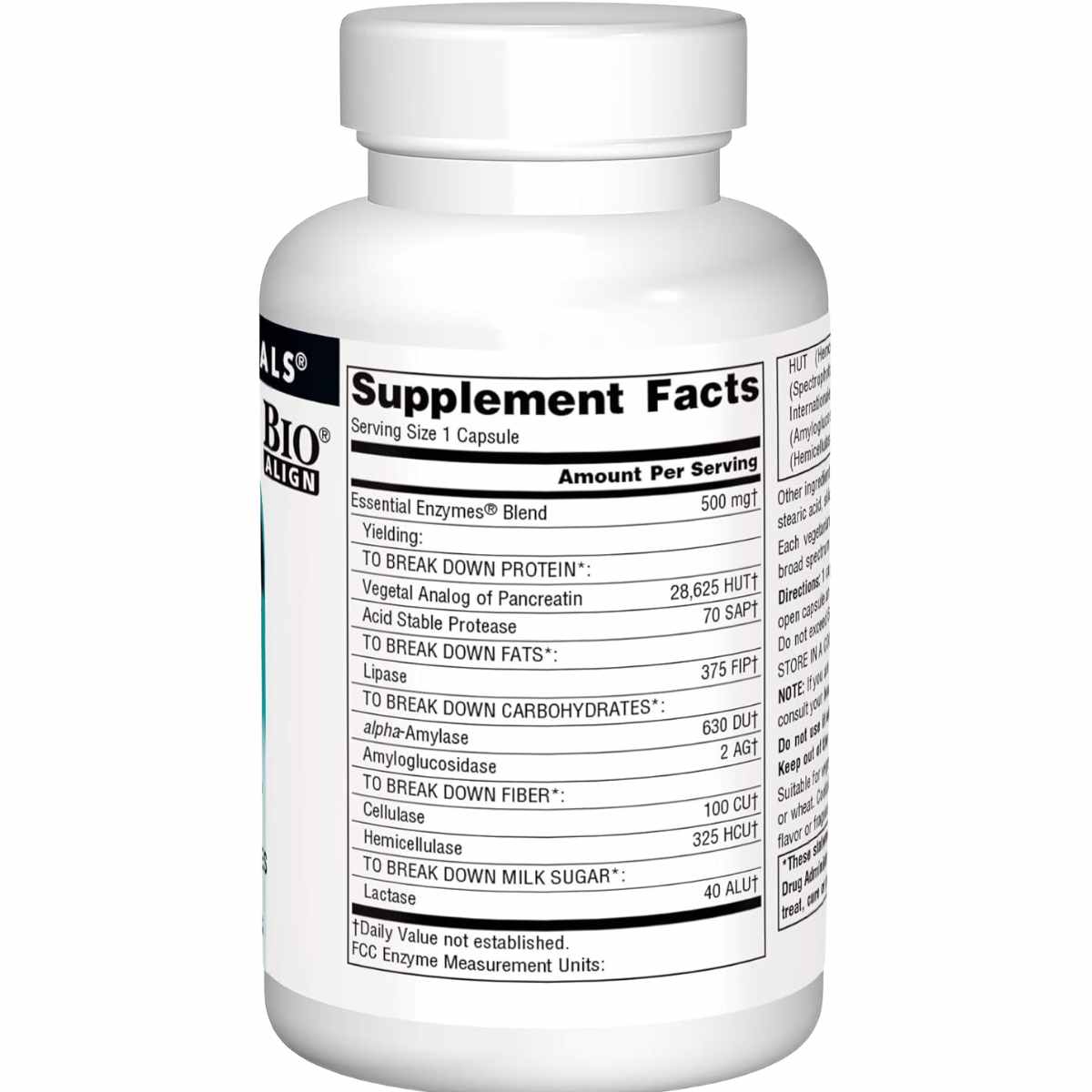 Enzimas Esenciales - 500 mg - 120 Cápsulas - Haz Tu Pedido