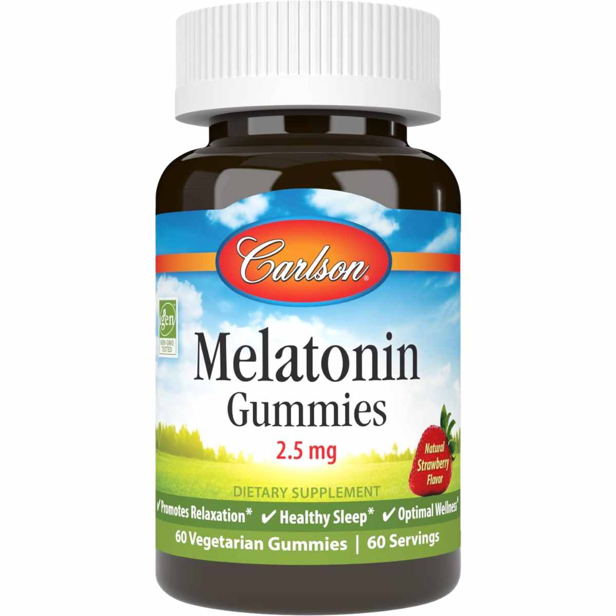 Melatonina - 2.5 mg - Fresa - 60 Gomas Vegetarianas - Haz Tu Pedido