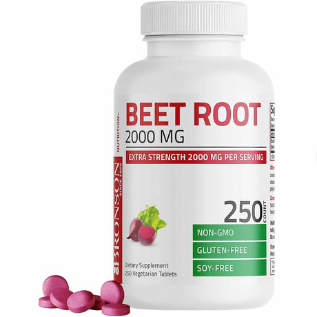 Raíz de Remolacha 2000 mg - 250 Tabletas Vegetarianas - Haz Tu Pedido