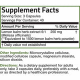 Melissa Bálsamo de limón - 1500 mg - Haz Tu Pedido