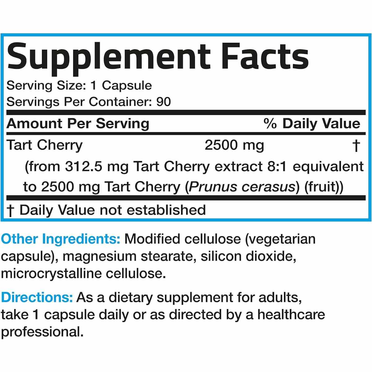 Extracto de Cereza Ácida - 2500 mg - Haz Tu Pedido