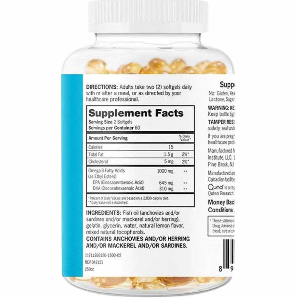 Aceite de Pescado Omega 3 - 1000 mg - Haz Tu Pedido