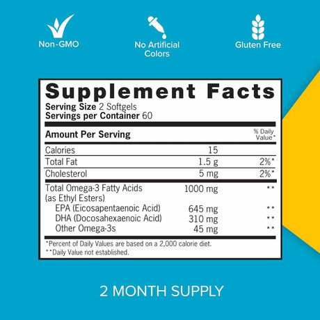 Aceite de Pescado Omega 3 - 1000 mg - Haz Tu Pedido