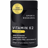 Sports Research Vitamin K2 with Coconut Oil -  60 Cápsulas Blandas Vegetales - Haz Tu Pedido