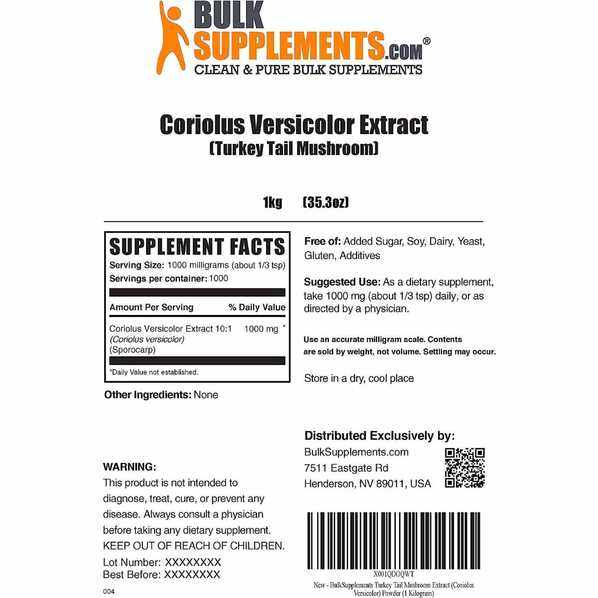 Extracto de Hongo de Cola de Pavo - 1000 mg - Haz Tu Pedido