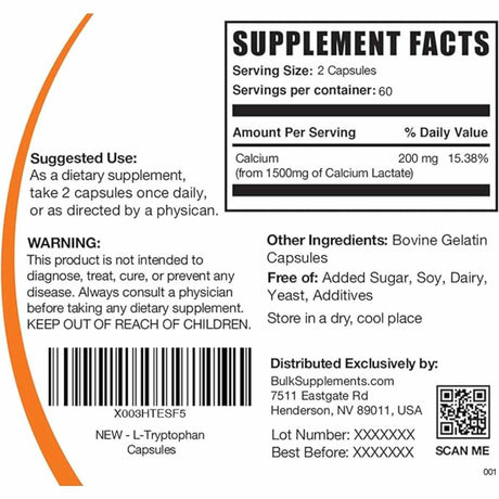 Lactato de calcio - 200mg - Haz Tu Pedido