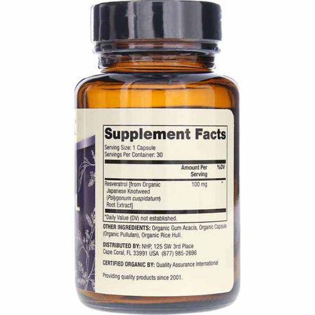 Resveratrol - 100 mg - 30 Cápsulas - Haz Tu Pedido