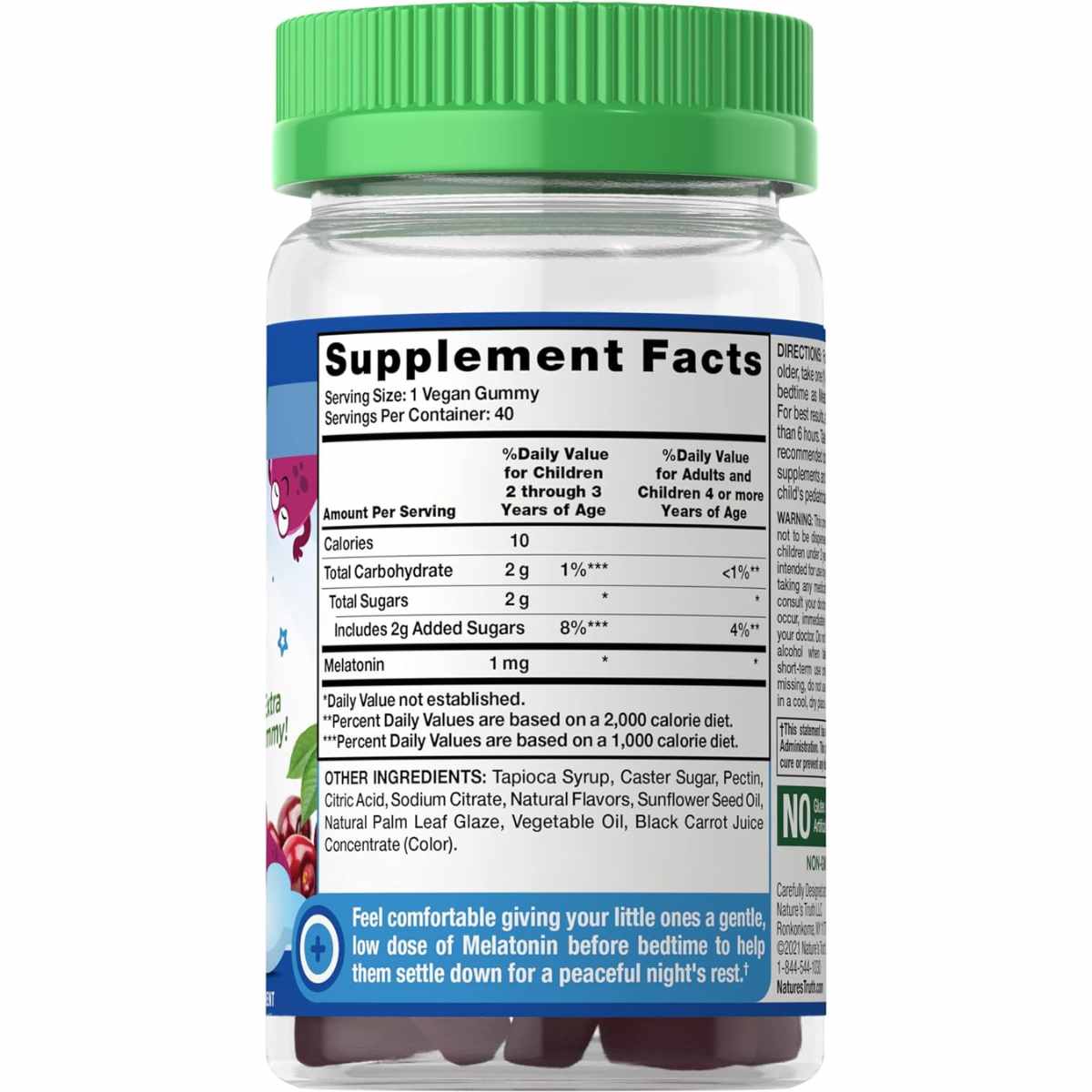Melatonina para Niños - 1 mg - 40 Gomitas - Haz Tu Pedido
