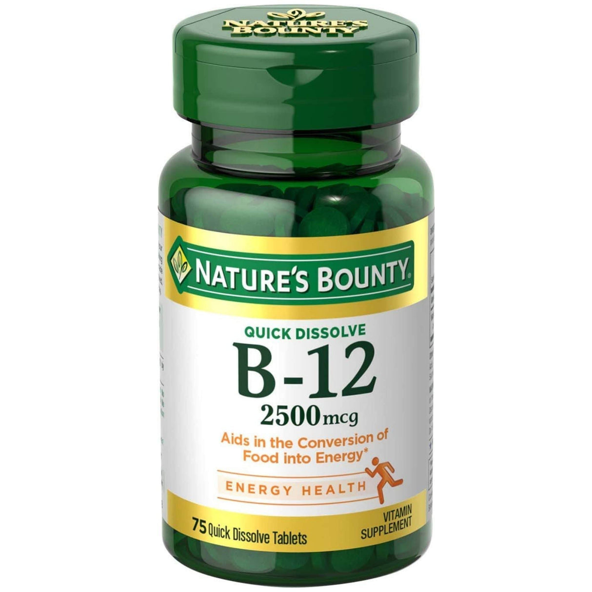 Nature's Bounty Vitamin B-12 - 2500 mcg - 75 Tabletas - Haz Tu Pedido