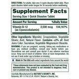 Nature's Bounty Vitamin B-12 - 2500 mcg - 75 Tabletas - Haz Tu Pedido