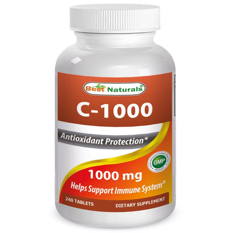 Best Naturals Vitamin C - 1000 mg - 240 Tabletas - Haz Tu Pedido