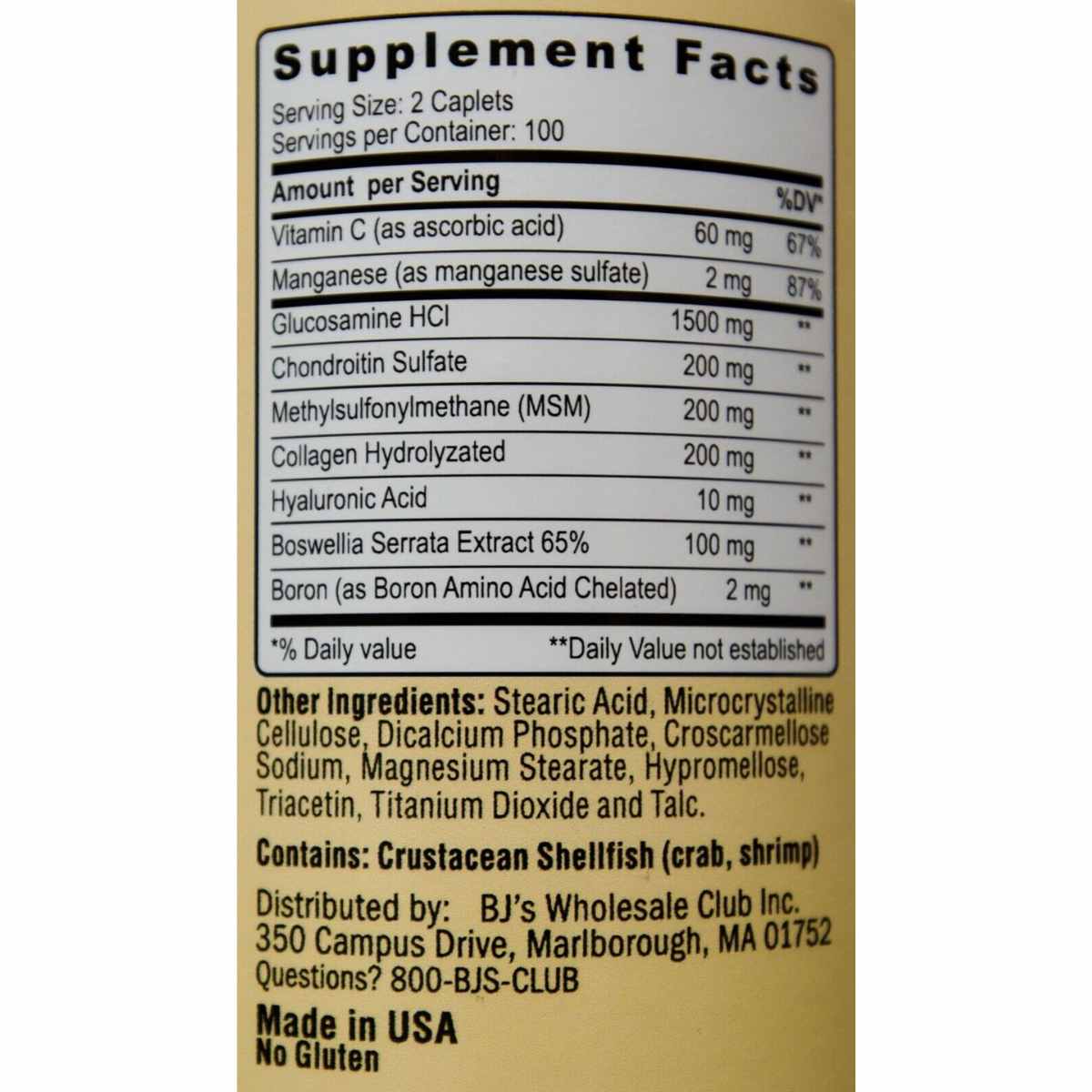 Complejo de Glucosamina con Condroitina - 200 Comprimidos - Haz Tu Pedido