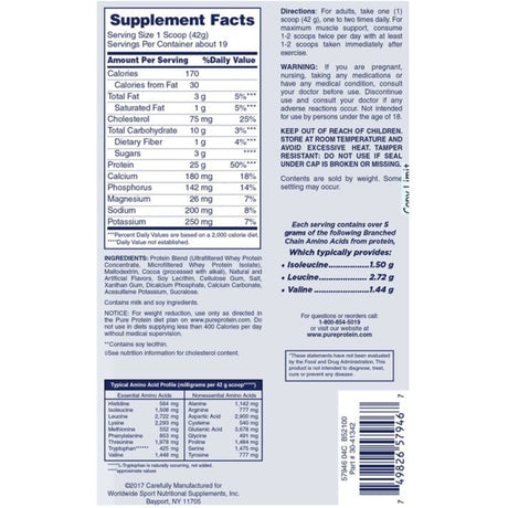 Pure Protein 100% Whey Protein - Haz Tu Pedido