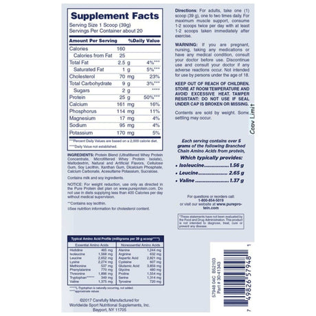 Pure Protein 100% Whey Protein - Haz Tu Pedido