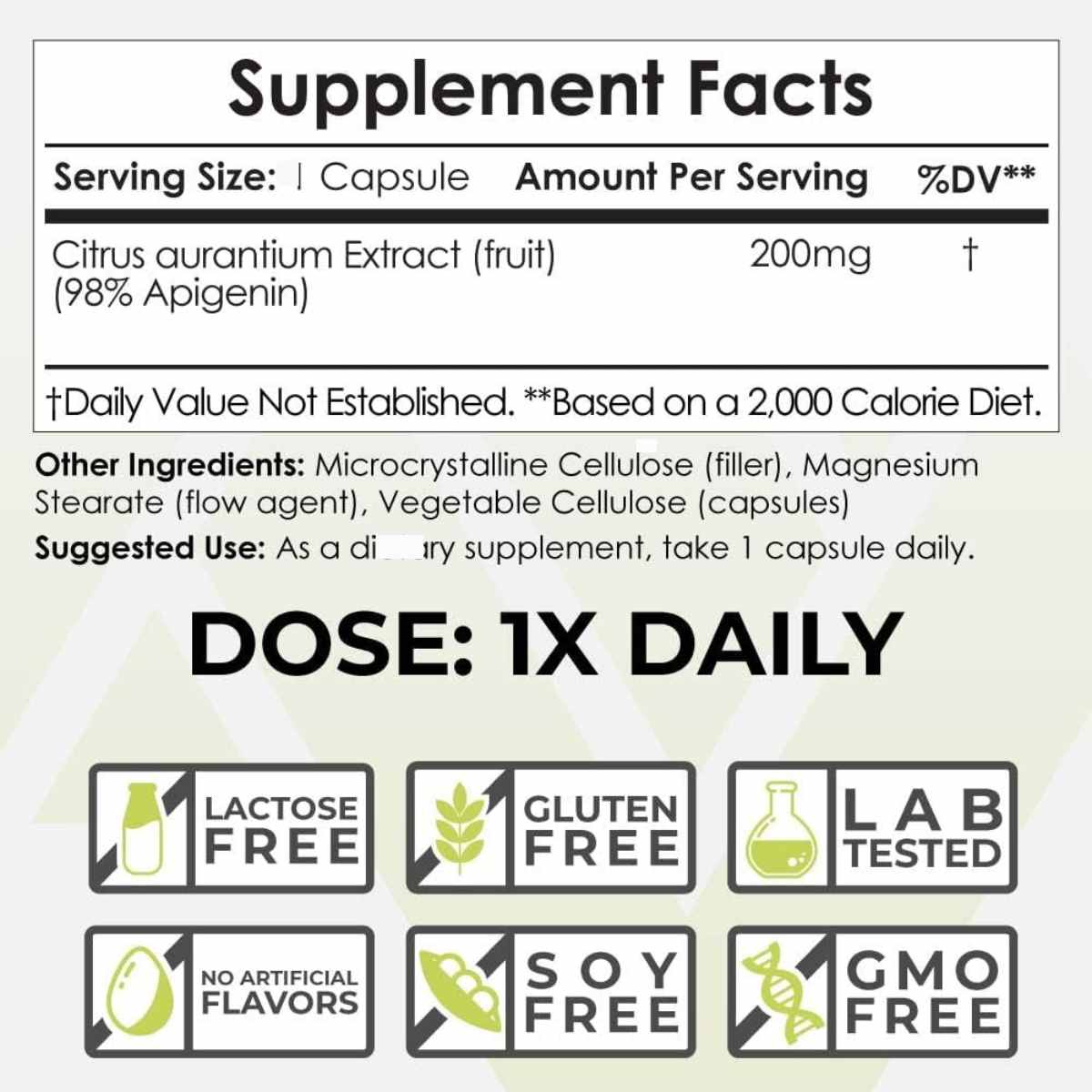 Apigenina 200 mg - Haz Tu Pedido