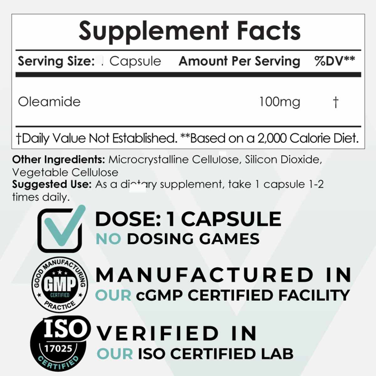 Oleamida - 100 mg - Haz Tu Pedido