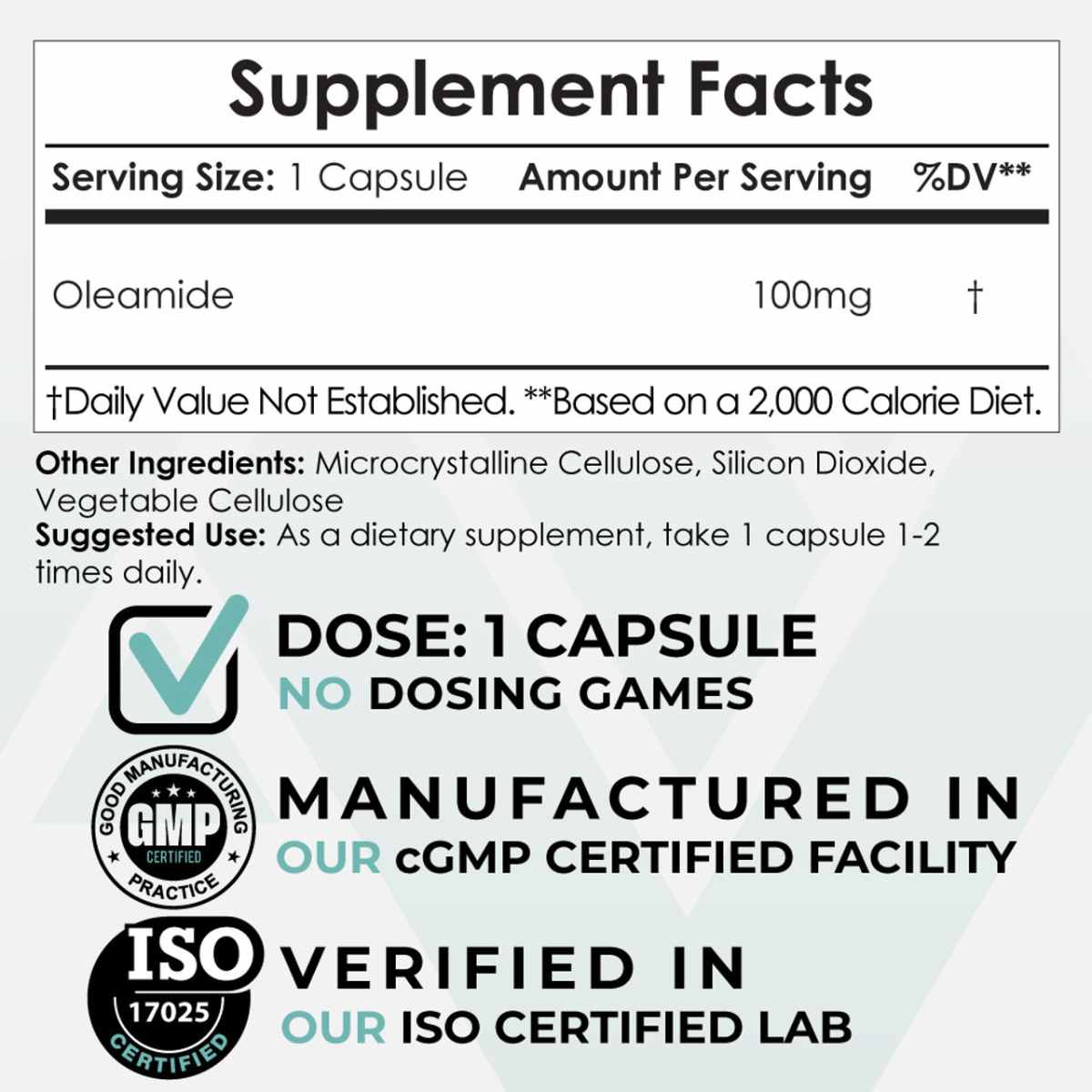 Oleamida - 100 mg - Haz Tu Pedido
