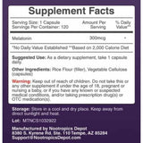 Melatonina - 300 mcg - 120 Cápsulas - Haz Tu Pedido