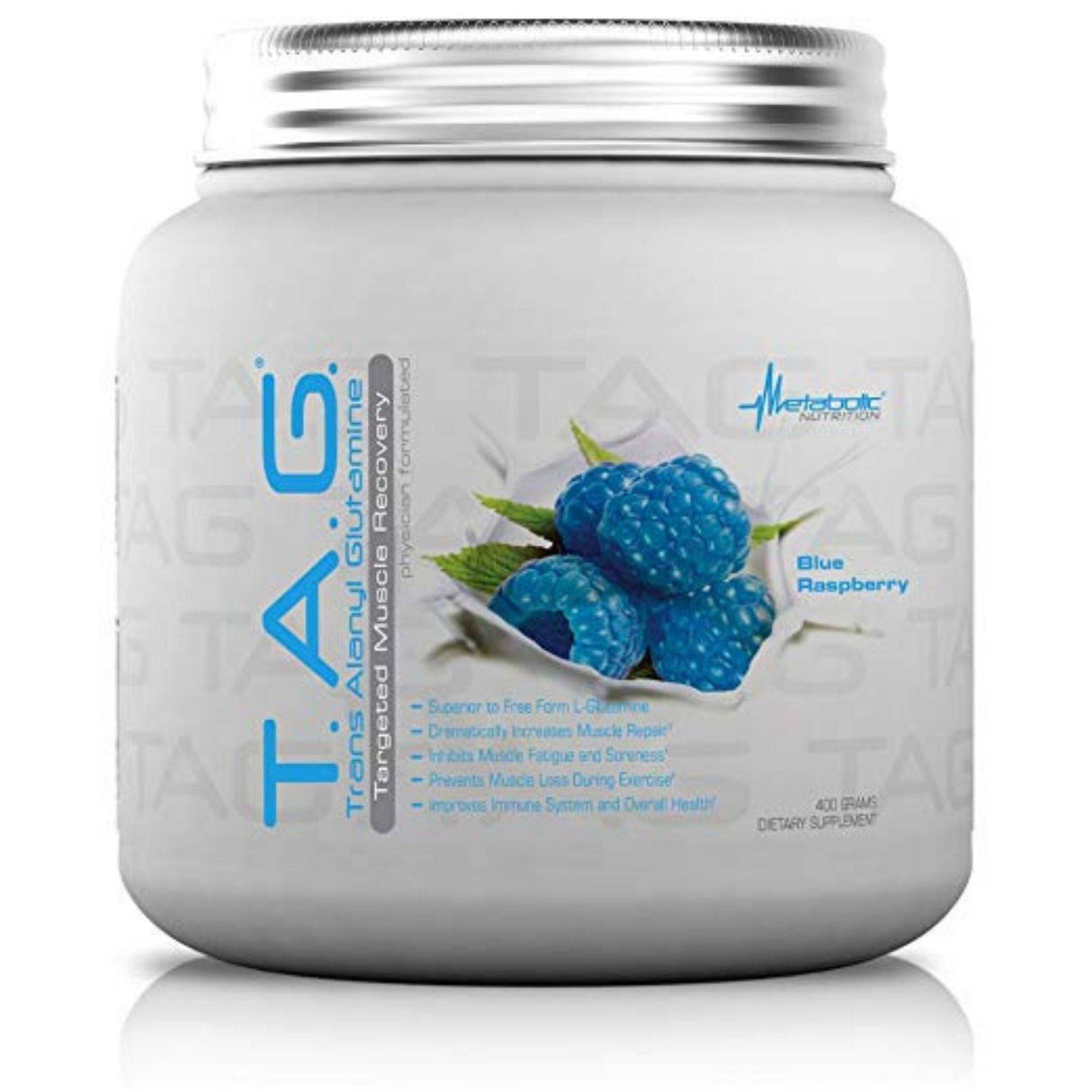 Metabolic Nutrition TAG Muscle Recovery - 400g Pre Intra Post Workout - Haz Tu Pedido