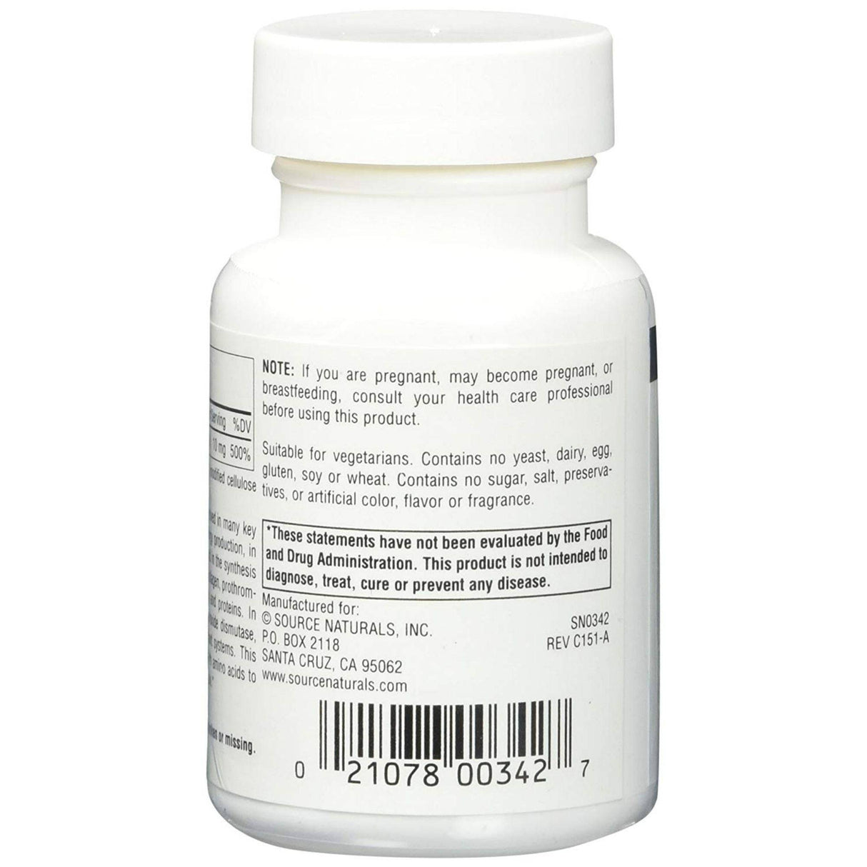Source Naturals Manganeso 10 mg - Tabletas - Haz Tu Pedido