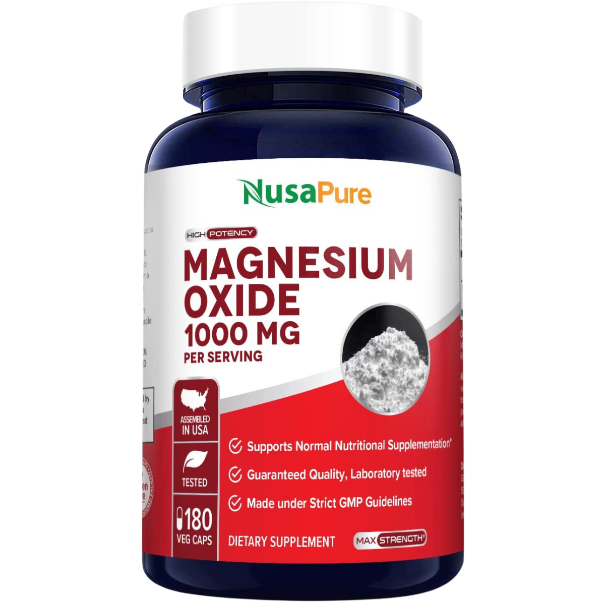 Óxido de Magnesio 1000 mg - 180 Cápsulas - Haz Tu Pedido
