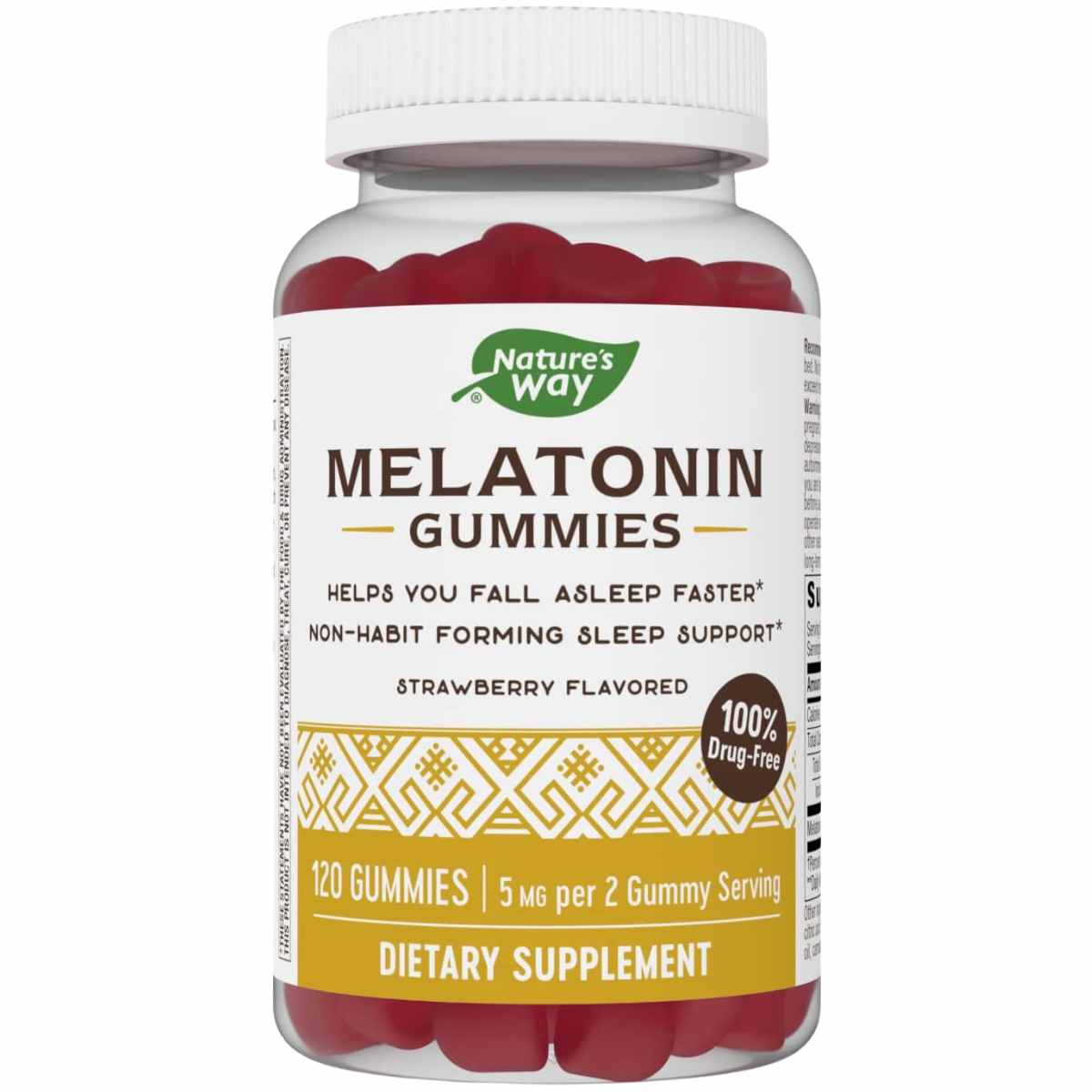 Melatonina - Fresa - 5 mg - 120 Gomitas - Haz Tu Pedido