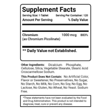 Best Naturals Chromium Picolinate 1000 mcg - 120 Tabletas - Haz Tu Pedido