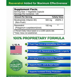 aSquared Nutrition Nicotinamide with Resveratrol - 120 Cápsulas - Haz Tu Pedido