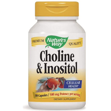 Natures Way Choline and Inositol - 100 Cápsulas - Haz Tu Pedido
